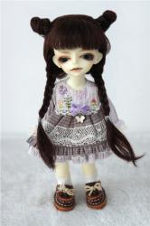 Cute Two Braids BJD Mohair Doll Wigs JD545