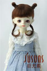 Cute Two Braids BJD Mohair Doll Wigs JD545