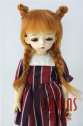 Cute Two Braids BJD Mohair Doll Wigs JD545