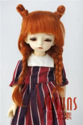 Cute Two Braids BJD Mohair Doll Wigs JD545