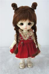 Cute Two Braids BJD Mohair Doll Wigs JD545