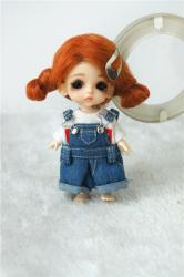 Lovely Two Braids BJD Mohair Doll Wigs JD142