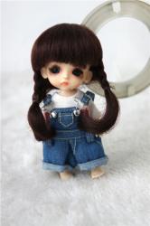 Fashionable Short Braid Mohair Doll Wigs JD143