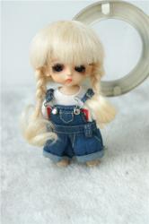 Fashionable Short Braid Mohair Doll Wigs JD143