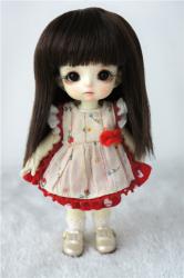 Shawl Straight Hair Synthetic Mohair Doll Wigs JD080