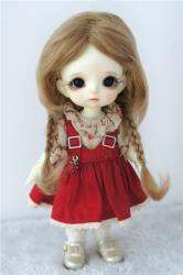 Lovely Two Braids BJD Mohair Doll Wigs JD061