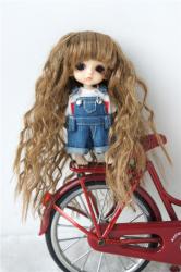 Soft Cabbage Wave Synthetic Mohair BJD Doll Wig JD041