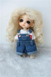 Lovely Curly BJD Mohair Doll Wig JD039