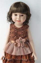 Lady Short Curly BJD Doll Wigs Synthetic Mohair JD260