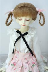 Lovely Twin Tail  BJD Mohair Wigs JD646