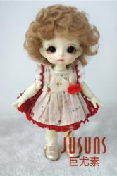 New Arrival Lovely Short Curly Mohair Doll Wigs JD574