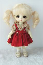 Pretty Two Pony Curly BJD Mohair Doll Wig JD613