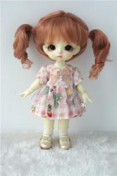 Pretty Two Pony Curly BJD Mohair Doll Wig JD613