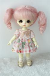 Pretty Two Pony Curly BJD Mohair Doll Wig JD613