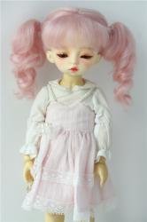 Pretty Two Pony Curly BJD Mohair Doll Wig JD613