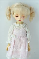Pretty Two Pony Curly BJD Mohair Doll Wig JD613