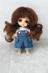 Pretty Short Curly BJD Mohair Doll Wigs D20313
