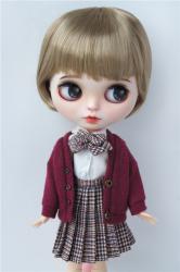 Lovely Short Cut Doll Wigs Synthetic Mohair JD256
