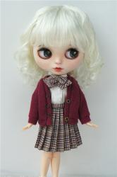 Lady Short Curly BJD Doll Wigs Synthetic Mohair JD260