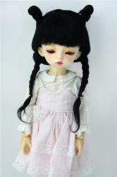Cute Two Braids BJD Mohair Doll Wigs JD545