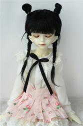 Cute Two Braids BJD Mohair Doll Wigs JD545