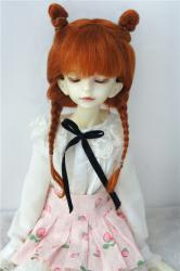 Cute Two Braids BJD Mohair Doll Wigs JD545