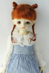 Cute Two Braids BJD Mohair Doll Wigs JD545