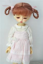 Lovely Twin Tail  BJD Mohair Wigs JD646