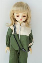Full Bangs Short Wave Synthetic Mohair Doll Wigs JD190