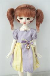 Pretty Two Pony Curly BJD Mohair Doll Wig JD613