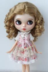 JD039 10-11inch 26-28CM Combed Mohair Blythes Wig 18" OG Doll Hair