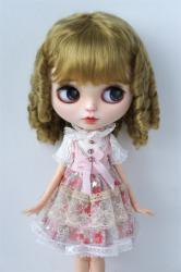 JD178 10-11inch 26-28CM Combed Mohair Blythes Wig 18" OG Doll Hair