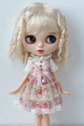 JD178 10-11inch 26-28CM Combed Mohair Blythes Wig 18" OG Doll Hair