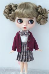 Lovely Two Braids Synthetic Mohair Doll Wigs JD275
