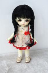 Fashion BJD Two Braids Mohair Wigs D2033B