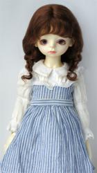 Fashion BJD Two Braids Mohair Wigs D2033B