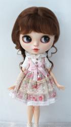 Fashion BJD Two Braids Mohair Wigs D2033B