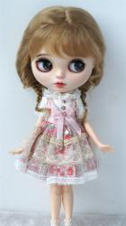 Fashion BJD Two Braids Mohair Wigs D2033B