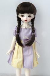 Lovely Double Braids BJD Synthetic Mohair Doll Wigs JD018B