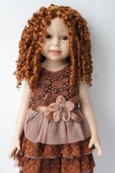 Long Curly BJD Synthetic Mohair Doll Wig JD073