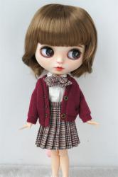 Full Bangs Short Wave BJD Synthetic Mohair Doll Wigs JD190
