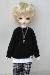 Fashion Short Curly BJD Synthetic Mohair Doll Wigs JD219