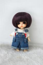 Lovely Short Cut Doll Wigs Synthetic Mohair JD256