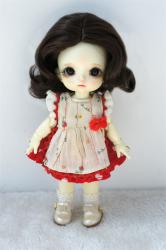 Lovely Short Curly BJD Synthetic Mohair Doll Wigs JD338