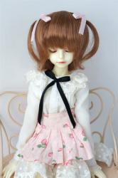 Lovely Two Braided Doll Wigs Kanekalon Fiber JD598