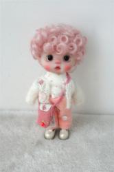 Lovely Short Curly Mohair Doll Wigs JD574