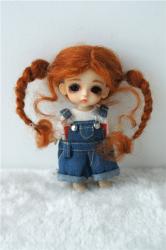 Lovely Mohair Twin Tail BJD Doll Wigs JD556