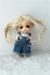 Lovely Mohair Twin Tail BJD Doll Wigs JD556