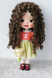 Long Curly BJD Synthetic Mohair Doll Wig JD073