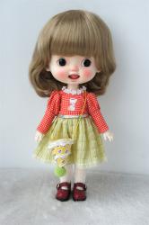 Full Bangs Short Wave BJD Synthetic Mohair Doll Wigs JD190